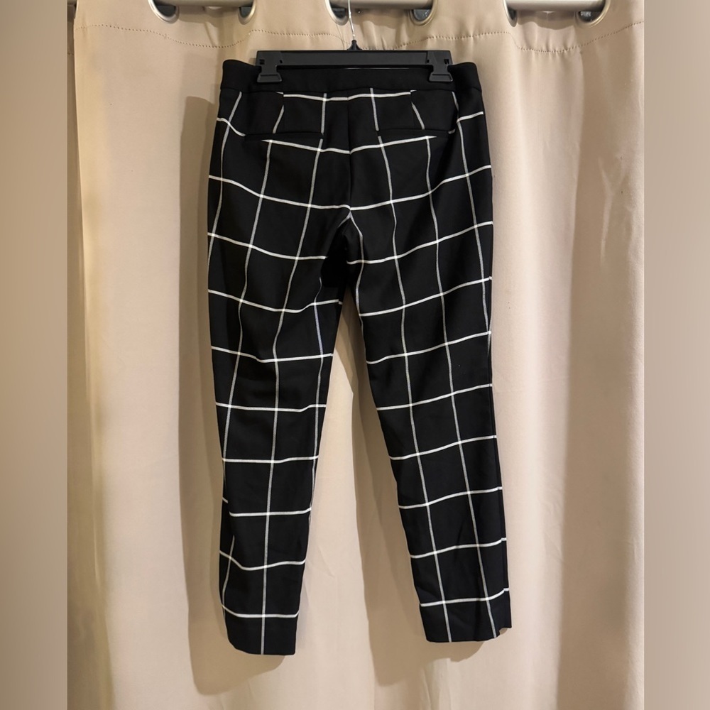 Express Black and White Grid Pattern Pants - Picture 2 of 7